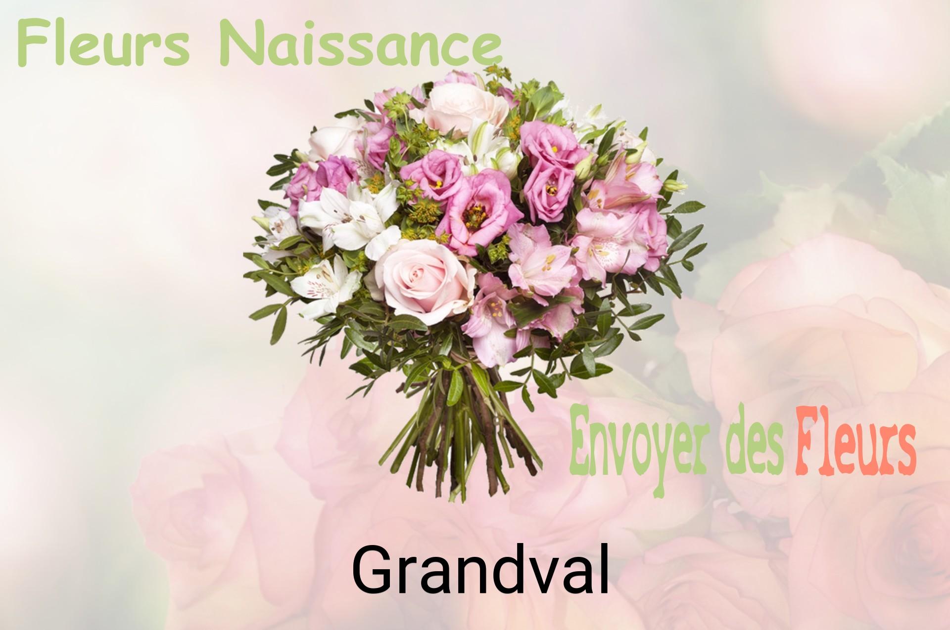 Bouquet de fleurs de naissance livré à Grandval
